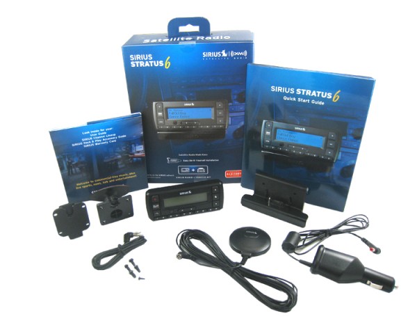 Sirius Stratus 6 Radio with PowerConnect Vehicle Kit SDSV6V1 Contents